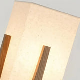 Lampadaire en bois naturel rectangulaire pour salon