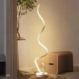 Lampadaire spirale design moderne LED dimmable pour salon