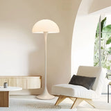 Lampadaire champignon blanc moderne LED dimmable pour salon