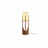 Lampadaire en bois naturel rectangulaire pour salon