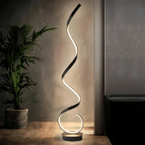 Lampadaire spirale design moderne LED dimmable pour salon