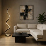 Lampadaire spirale design moderne LED dimmable pour salon