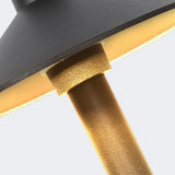 Lampe solaire jardin à piquer LED moderne aluminium noir IP65