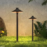 Lampe solaire jardin à piquer LED moderne aluminium noir IP65