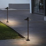 Lampe solaire jardin à piquer LED moderne aluminium noir IP65
