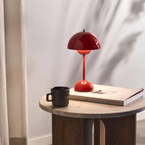 Lampe de table champignon sans fil scandinave LED dimmable pour chevet