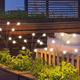Lampe solaire jardin luciole 8 têtes LED moderne IP65