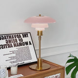 Lampe de table vintage design en verre et métal pour chevet