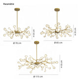 Lustre luciole LED design moderne pour salon