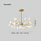 Lustre luciole LED moderne pour salon