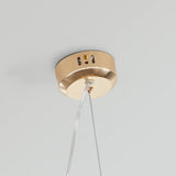 Lustre pissenlit en cristal LED moderne réglable en hauteur pour salle à manger