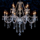 Lustres en cristal transparent style européen pour salon