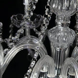 Lustres en cristal transparent style européen pour salon