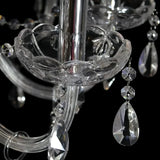 Lustre en cristal transparent style européen pour salon