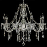 Lustres en cristal transparent style européen pour salon