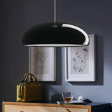 Suspension dôme scandinave LED dimmable en aluminium pour salle à manger