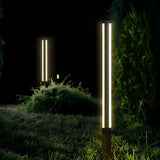 Borne lumineuse extérieure cylindrique LED moderne IP65 pour jardin