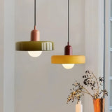 Suspension morandi en verre LED hauteur réglable pour salle à manger