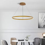 Suspension Anneau LED Minimaliste Aluminium Dimmable Salle À Manger