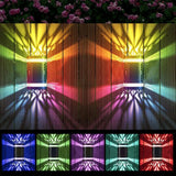 Applique Solaire Murale Extérieur LED Design Moderne Décorative Noire