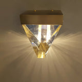 Applique murale extérieur moderne en cristal diamant LED IP65 pour porche