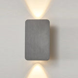Applique double faisceau LED rectangulaire minimaliste en aluminium pour salon