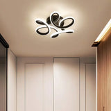 Plafonnier couloir design floral LED dimmable moderne