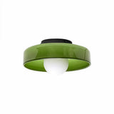 Plafonnier de couloir disque en verre LED scandinave