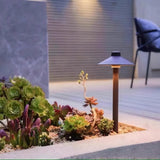 Lampe solaire jardin à piquer LED moderne aluminium noir IP65