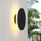 Applique murale extérieure ronde LED moderne IP65 pour porche