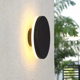 Applique murale extérieure ronde LED moderne IP65 pour porche