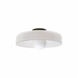 Plafonnier de couloir disque en verre LED scandinave