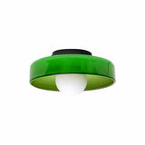 Plafonnier de couloir disque en verre LED scandinave