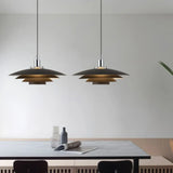 Suspension scandinave design LED en métal à hauteur réglable pour salle à manger