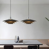Suspension scandinave design LED en métal à hauteur réglable pour salle à manger