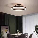 Plafonnier anneau LED design moderne dimmable pour chambre