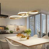 Suspension design moderne note musicale dimmable pour salle à manger