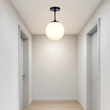 Plafonnier Boule de Verre LED Moderne pour Couloir