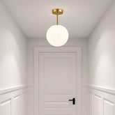 Plafonnier Boule de Verre LED Moderne pour Couloir