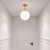Plafonnier Boule de Verre LED Moderne pour Couloir