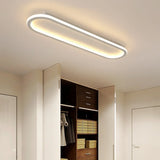 Plafonnier LED ovale pour couloir moderne dimmable