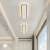 Plafonnier LED ovale pour couloir moderne dimmable