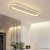 Plafonnier LED ovale pour couloir moderne dimmable