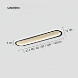 Plafonnier LED ovale pour couloir moderne dimmable