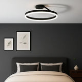 Plafonnier anneau LED design moderne dimmable pour chambre