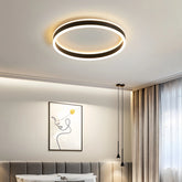 Plafonnier anneau design moderne LED dimmable pour chambre