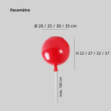 Plafonnier ballon coloré moderne dimmable pour chambre d’enfant