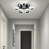 Plafonnier couloir design floral LED dimmable moderne