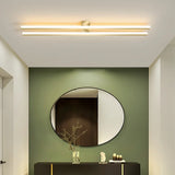 Plafonnier couloir design moderne linéaire LED en métal