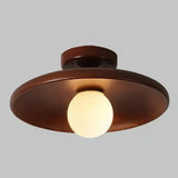 Plafonnier couloir en bois rond scandinave